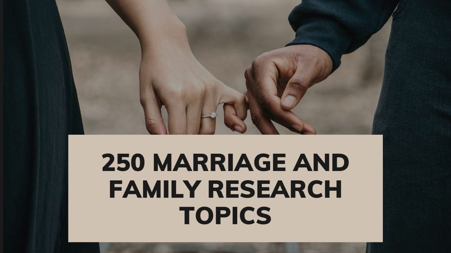 research topics of marriage