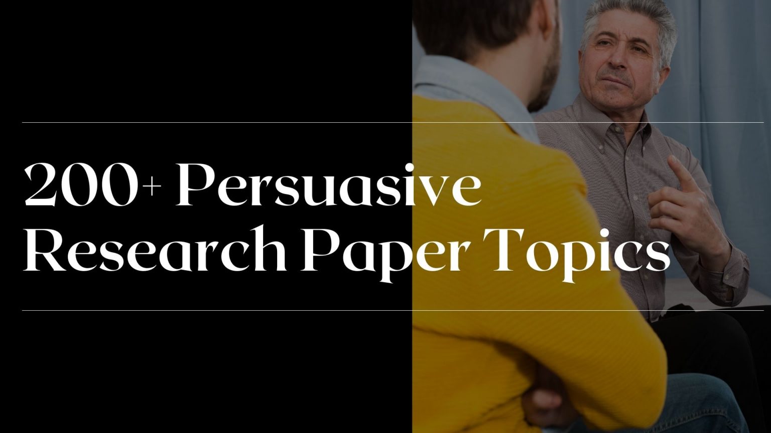 persuasive research paper topic ideas