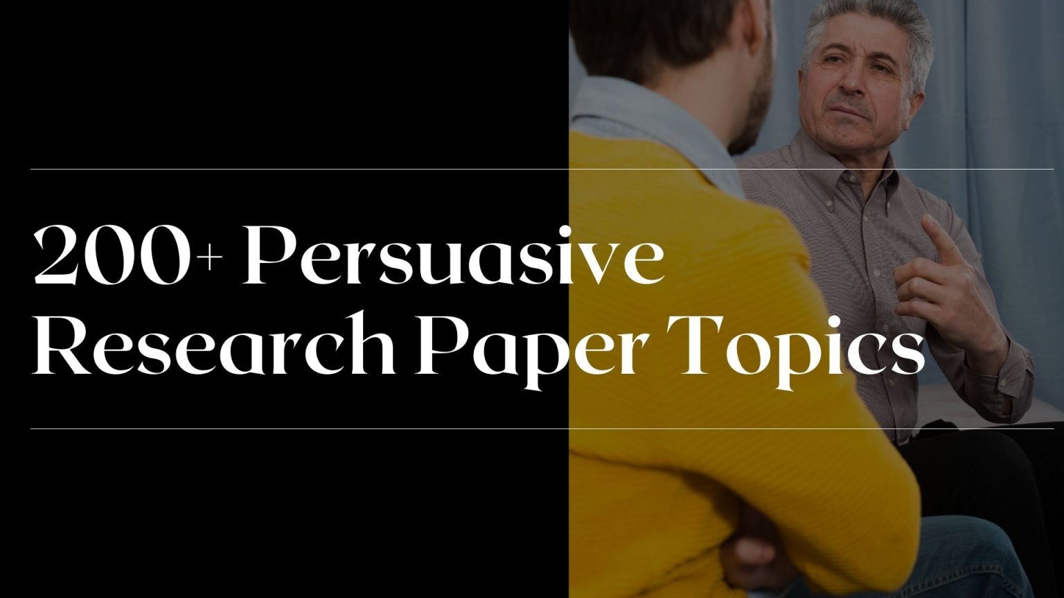 persuasive research topic ideas