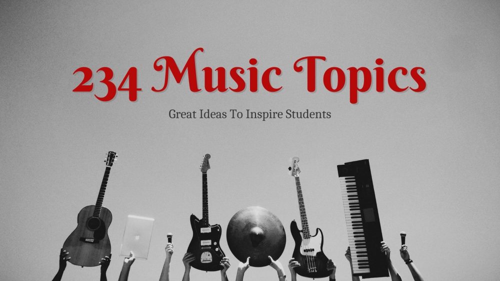 research topic ideas about music