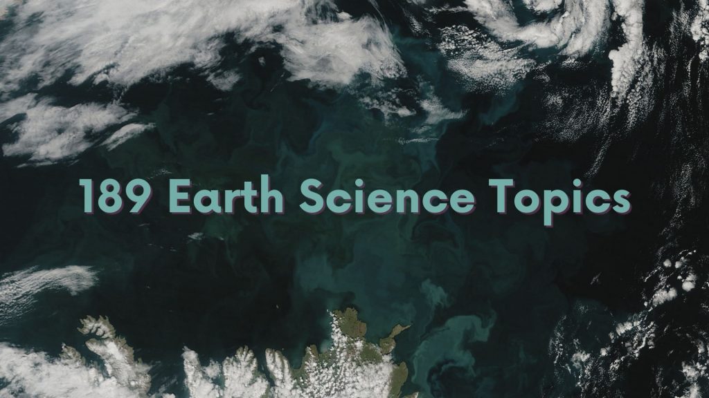 interesting earth science research paper topics