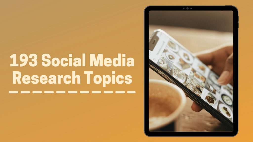 social media research project ideas