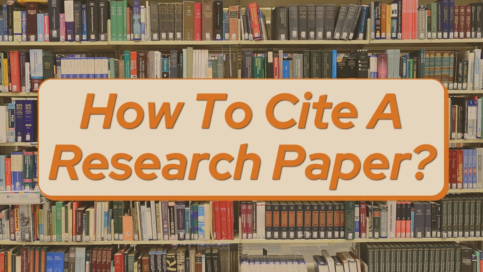 how to cite a college research paper